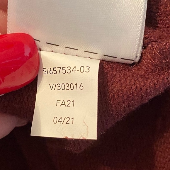 Athleta Poise Dance Wrap Tie Burgundy Sweater - Medium - Picture 11 of 16